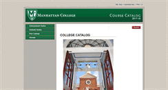 Desktop Screenshot of catalog.manhattan.edu