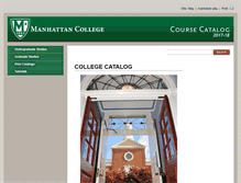 Tablet Screenshot of catalog.manhattan.edu